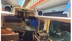 Lắp đặt dàn âm thanh karaoke cho xe hơi xe du lịch 29 chỗ 45 chỗ cực kì độc đáo