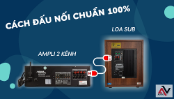 Cách đấu nối loa sub vào ampli karaoke chuẩn nhất ai cũng làm được