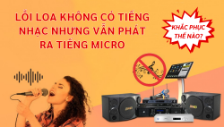 Khắc phục lỗi loa không có tiếng nhạc nhưng vẫn phát ra tiếng micro
