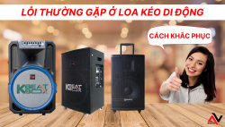 Lỗi thường gặp ở loa kéo di động và cách khắc phục