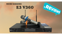 Zoom-in bộ micro không dây E3 V360 siêu chất, ai hát cũng khen!