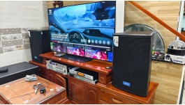 Lắp đặt trọn bộ karaoke gia đình E3 Audio cho anh khách hàng tại Bình Tân