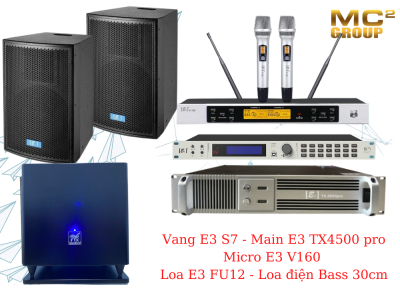 Dàn karaoke gia đình E3 Audio 2023 số 03