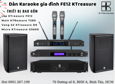 Dàn karaoke gia đình KTreasure FE12 thương hiệu Đức