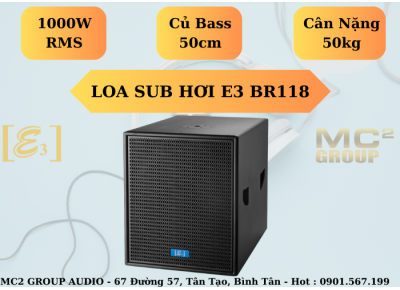 Sub hơi E3 BR118 công suất 1000w