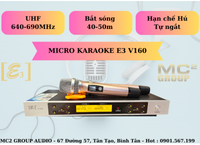 Micro E3 V160 Hát karaoke đời mới 2024
