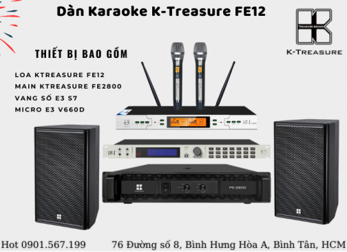 Dàn karaoke gia đình KTreasure FE12 thương hiệu Đức