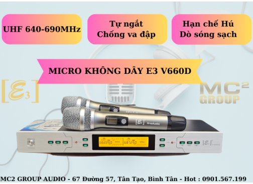 Micro E3 V660D Chuyên cho karaoke