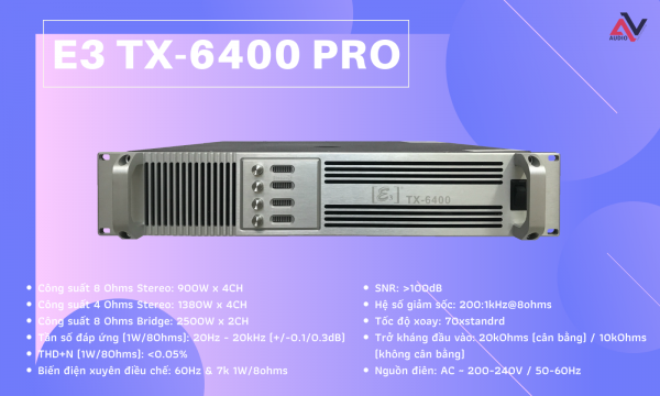 cuc day cong suat e3 tx-6400 pro
