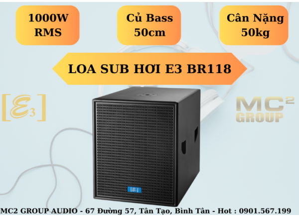 Sub hơi E3 BR118 công suất 1000w