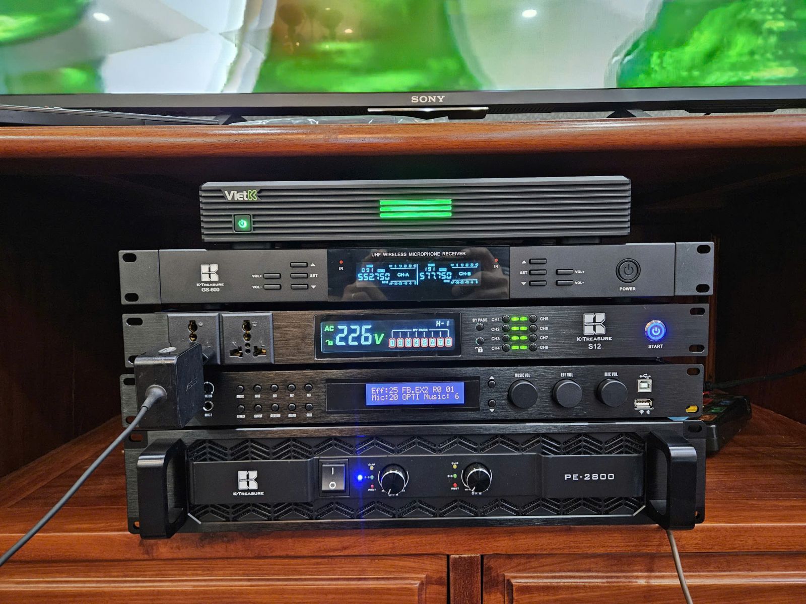 dàn karaoke gia đình vip trọn bộ ktreasure