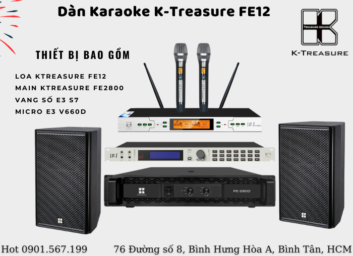 dàn karaoke gia đình Ktreasure FE12