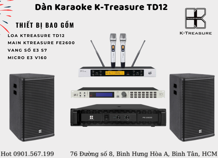 dàn karaoke gia đình ktreasure TD12