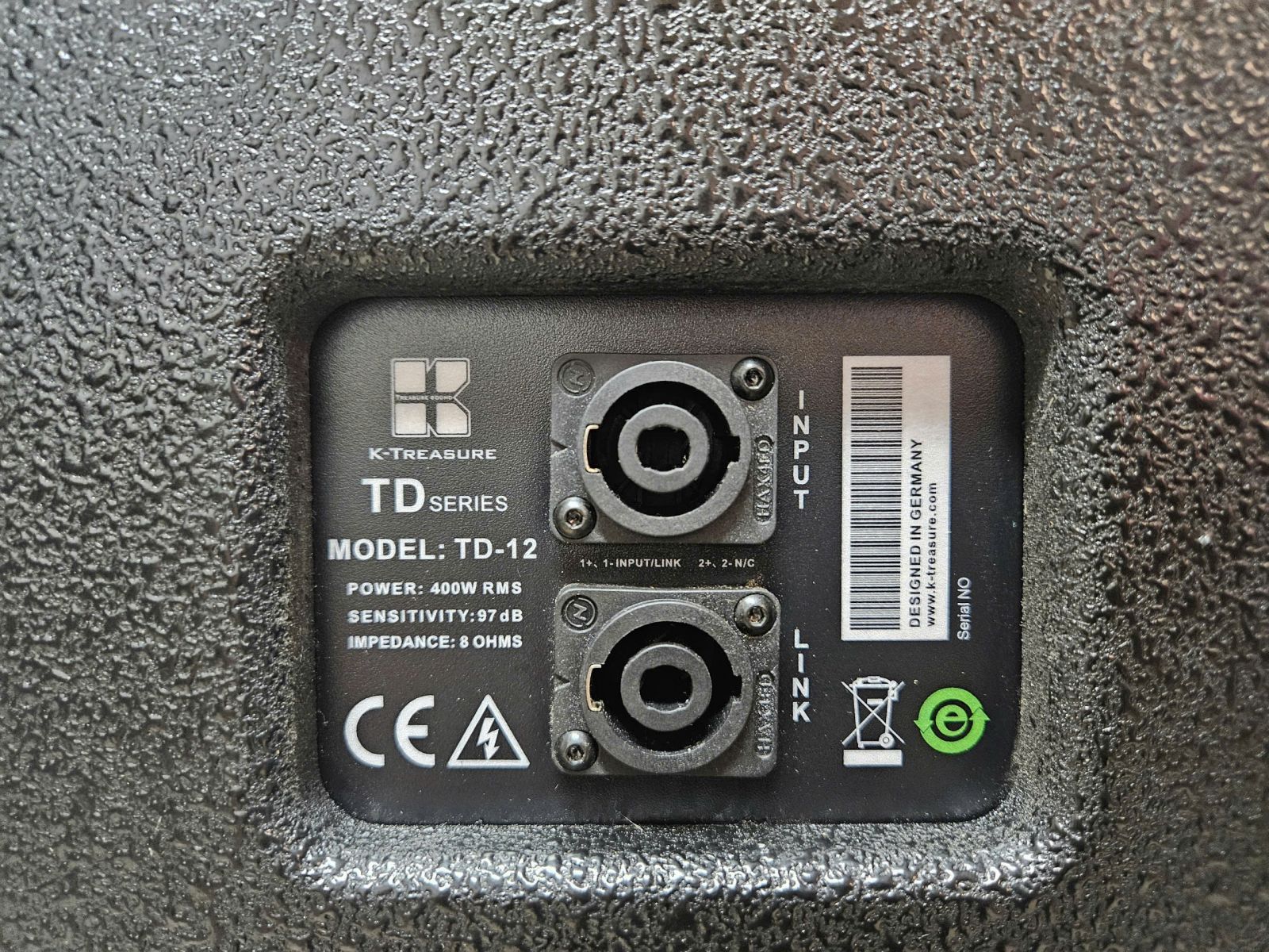 thông số kĩ thuật loa td12